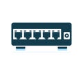 Ethernet switch icon Royalty Free Stock Photo