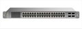 The Ethernet 1U switch for mounting with a 19-inch rack with 40 ports, including four backbones.