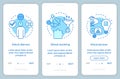 Ethical resolving onboarding mobile app page screen vector template