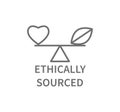 Ethically Sourced Eco Friendly Business Icon