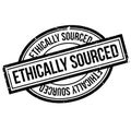 Ethically Sourced rubber stamp