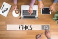 ETHICS , Business Team ETHICS , Business Ethics Integrity Honest Royalty Free Stock Photo