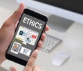 ETHICS , Business Team ETHICS , Business Ethics Integrity Honest Royalty Free Stock Photo