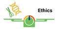 ethics moral issue in gene DNA editing ethical dilemma on CRISPR