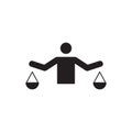 Ethics vector icon logo design
