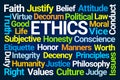 Ethics Word Cloud Royalty Free Stock Photo