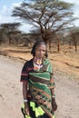 African woman in traditional clothes