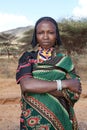 African woman in traditional clothes