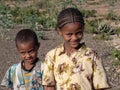 ETHIOPIA, APRIL 28th.2019,Ethiopian children posing by the road, April 28th. 201, Ethiopia