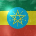 Ethiopia flag icon Royalty Free Stock Photo