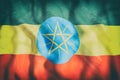 Ethiopia flag waving Royalty Free Stock Photo