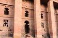 Ethiopia, Lalibela. Moniolitic rock cut church Royalty Free Stock Photo