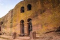 Ethiopia, Lalibela. Moniolitic rock cut church Royalty Free Stock Photo