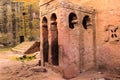 Ethiopia, Lalibela. Moniolitic rock cut church Royalty Free Stock Photo