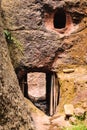 Ethiopia, Lalibela. Moniolitic rock cut church Royalty Free Stock Photo