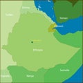 Ethiopia Map.