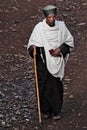 Ethiopia: Orthodox priest in Gonder Royalty Free Stock Photo