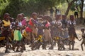 Ethiopia,Turmi village, Omo valley,Dancing Hamer