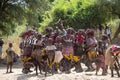 Ethiopia,Turmi village, Omo valley,Dancing Hamer