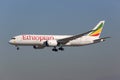 Ethiopian Airlines Boeing 787 Dreamliner airplane Royalty Free Stock Photo