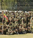 Ethiopian Army Soldiers sitting and standing
