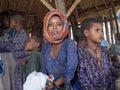 Ethiopian children in the north of the country hidden in a hut, Ethiopia Royalty Free Stock Photo