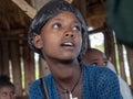 Ethiopian children in the north of the country hidden in a hut, Ethiopia