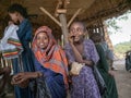 Ethiopian children in the north of the country hidden in a hut, Ethiopia