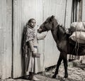 Ethiopian girl with horse