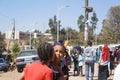 Ethiopian girls give each other a kiss