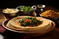 Ethiopian Injera - a well-known Ethiopian flatbread made from teff flour