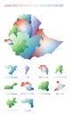 Ethiopian low poly regions.