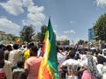 Ethiopian men and women celebrating the 123rd anniversary of Ethiopia`s victory of Adwa over the invading Italian force