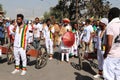 Ethiopian men and women celebrating the 123rd anniversary of Ethiopia`s victory of Adwa over the invading Italian force