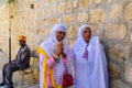 Ethiopian Orthodox Tewahedo Church community Members , on Holy Saturday Royalty Free Stock Photo