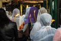 Ethiopian women praying in Miskaye Hizunan Medhanealem in Addis Ababa Ethiopia