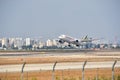 An Ethiopian plane taking off from Ben Gurion Airport, Bon Voyage