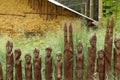 Ethiopian Waka statues in ZOO Lesna, Zlin