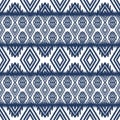 Ethnic abstract ikat art. Seamless pattern in tribal, folk embroidery, and Mexican style TRADITIONAL INDIAN