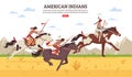 American Indians Cartoon Background