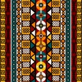 Ethnic background with tribal motifs