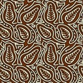 ethnic batik leaf fabric pattern 087