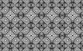 Ethnic black white indian pattern in doodling style. Geometric texture from polygons and intertwined lines