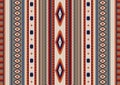 Ethnic boho geometric ornament. Vector seamless native tribal pattern. Royalty Free Stock Photo