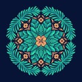 Ethnic boho hippie seamless Mandala pattern