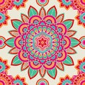 Ethnic boho hippie seamless pattern