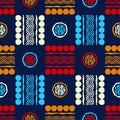 The design of the strips. Ethnic boho ornament. Seamless pattern. Tribal motif. Vector illustration for web design or print.