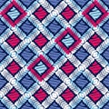 Ethnic boho seamless pattern. Embroidery on fabric. Traditional ornament. Tribal pattern. Folk motif.