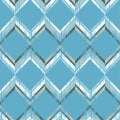 Ethnic boho seamless pattern. Scratches grunge zigzag texture. Retro motif.