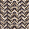 Ethnic boho seamless pattern. Scratches grunge zigzag texture. Retro motif.